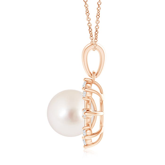 AAAA - South Sea Cultured Pearl / 7.43 CT / 14 KT Rose Gold