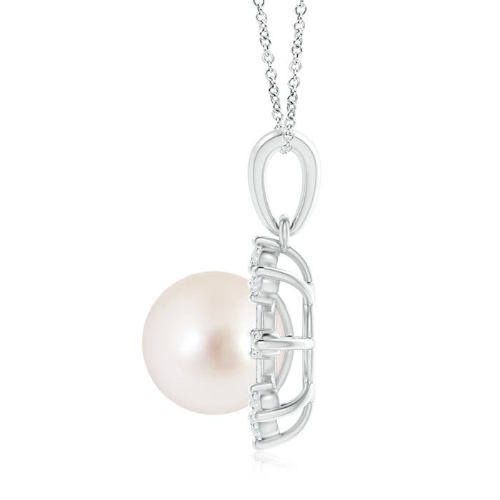 AAAA - South Sea Cultured Pearl / 7.43 CT / 14 KT White Gold