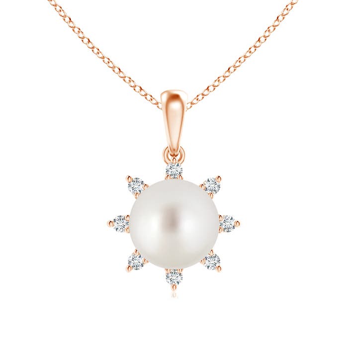 AAA - South Sea Cultured Pearl / 5.42 CT / 14 KT Rose Gold