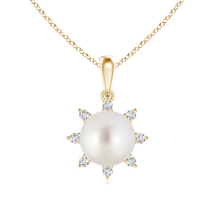 AAA - South Sea Cultured Pearl / 5.42 CT / 14 KT Yellow Gold