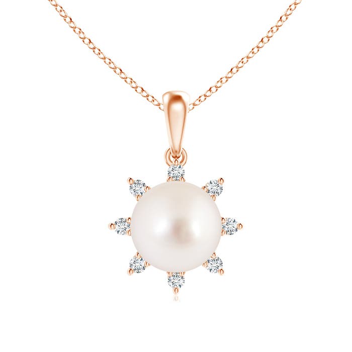 AAAA - South Sea Cultured Pearl / 5.42 CT / 14 KT Rose Gold