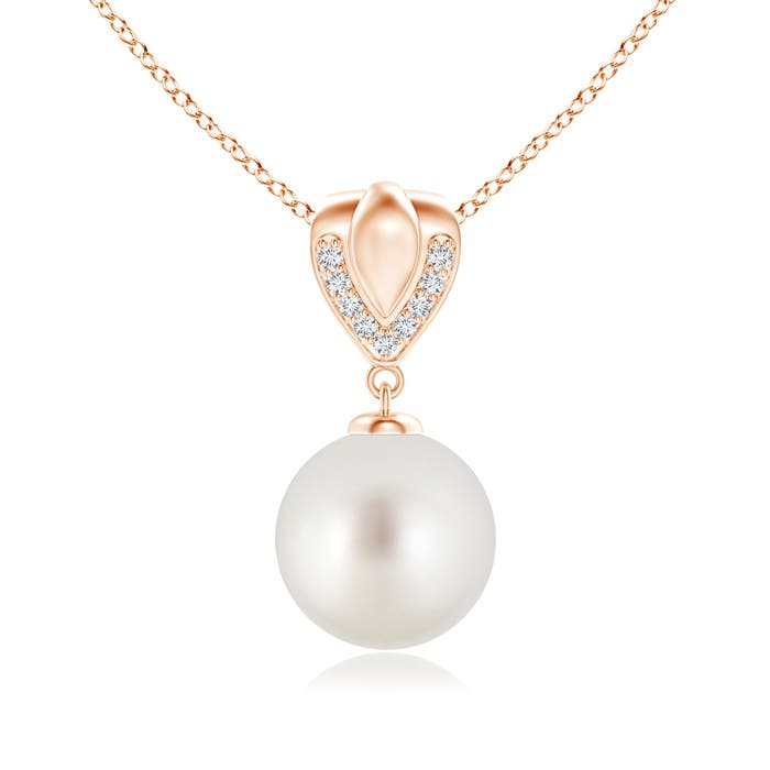 AAA - South Sea Cultured Pearl / 7.25 CT / 14 KT Rose Gold