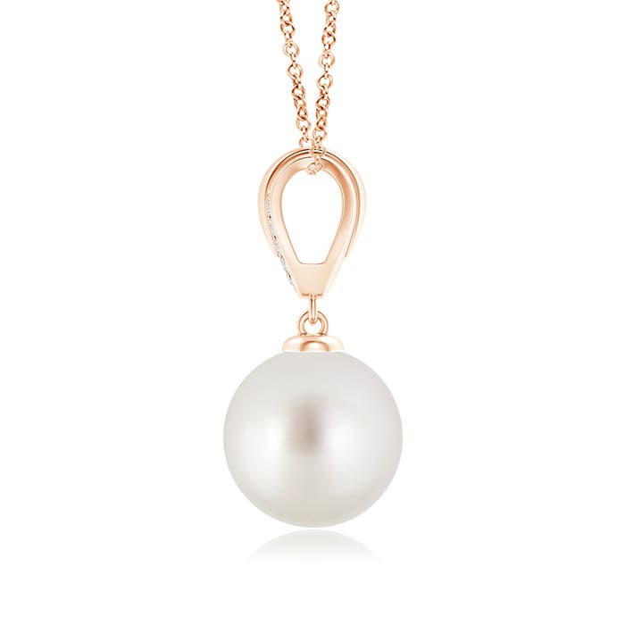 AAA - South Sea Cultured Pearl / 7.25 CT / 14 KT Rose Gold