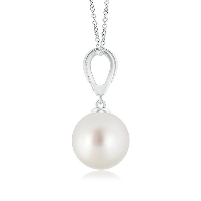 AAA - South Sea Cultured Pearl / 7.25 CT / 14 KT White Gold