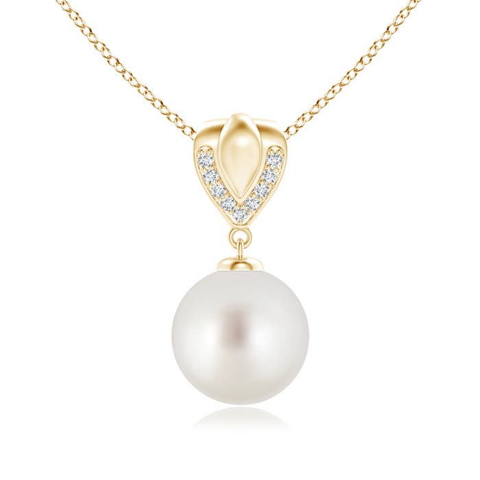 AAA - South Sea Cultured Pearl / 7.25 CT / 14 KT Yellow Gold