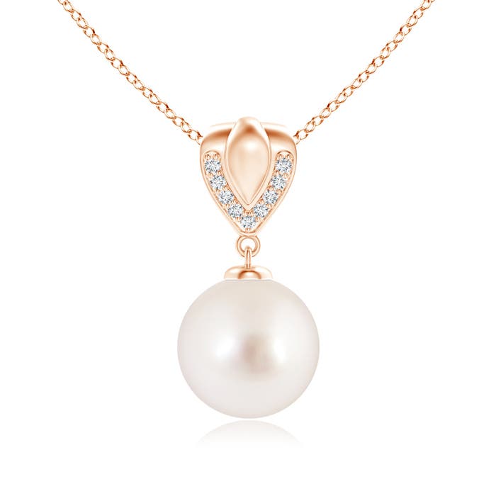 AAAA - South Sea Cultured Pearl / 7.25 CT / 14 KT Rose Gold