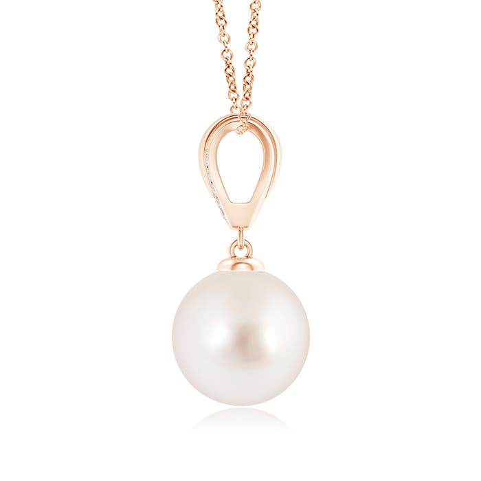 AAAA - South Sea Cultured Pearl / 7.25 CT / 14 KT Rose Gold