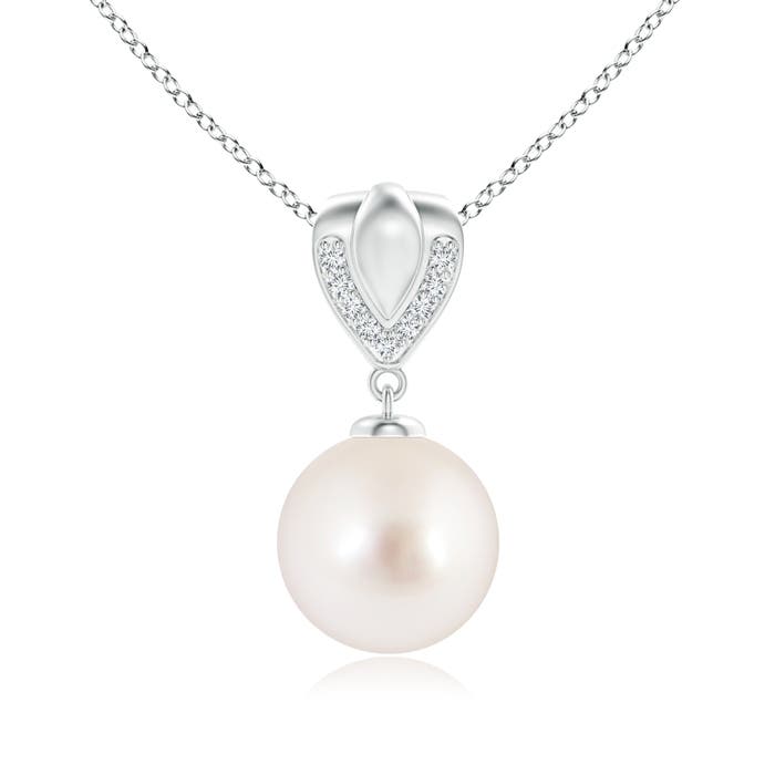 AAAA - South Sea Cultured Pearl / 7.25 CT / 14 KT White Gold