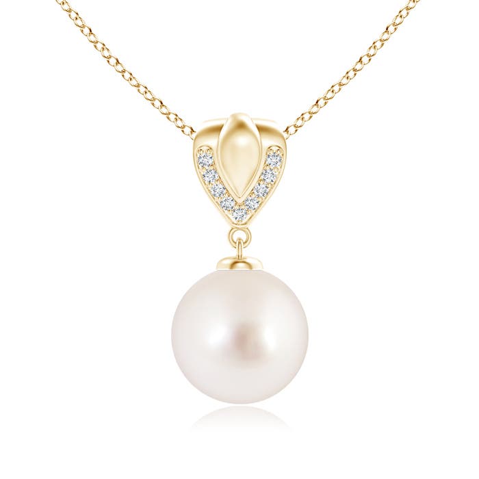 AAAA - South Sea Cultured Pearl / 7.25 CT / 14 KT Yellow Gold