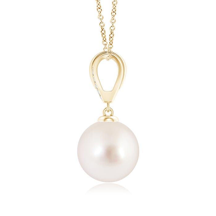 AAAA - South Sea Cultured Pearl / 7.25 CT / 14 KT Yellow Gold