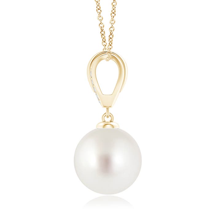 AAA - South Sea Cultured Pearl / 9.67 CT / 14 KT Yellow Gold