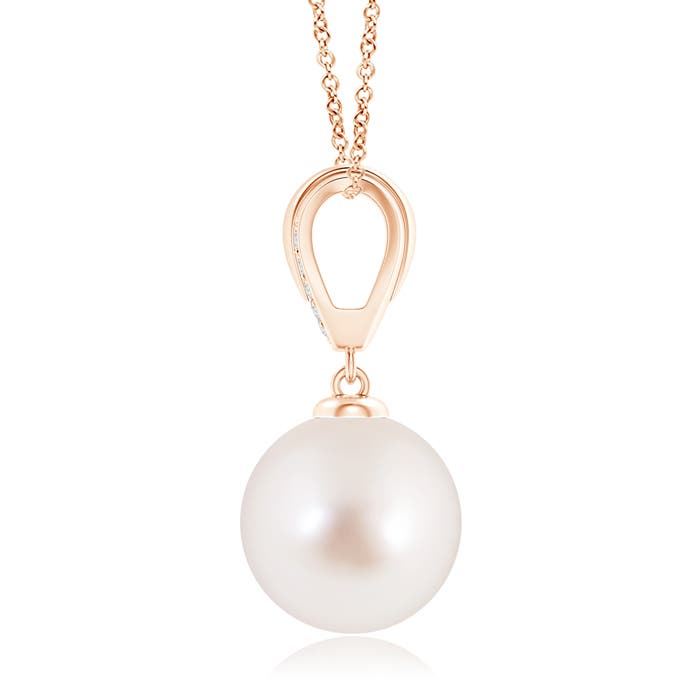 AAAA - South Sea Cultured Pearl / 9.67 CT / 14 KT Rose Gold