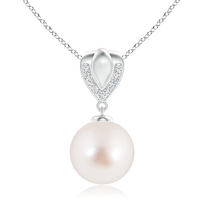 AAAA - South Sea Cultured Pearl / 9.67 CT / 14 KT White Gold