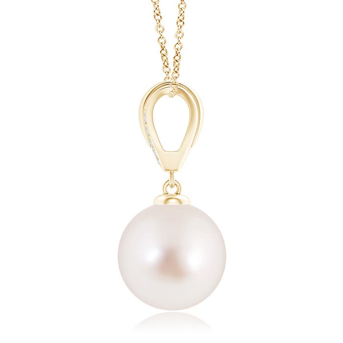 AAAA - South Sea Cultured Pearl / 9.67 CT / 14 KT Yellow Gold