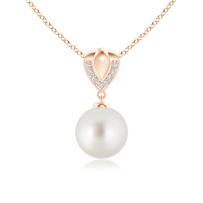 AAA - South Sea Cultured Pearl / 5.3 CT / 14 KT Rose Gold