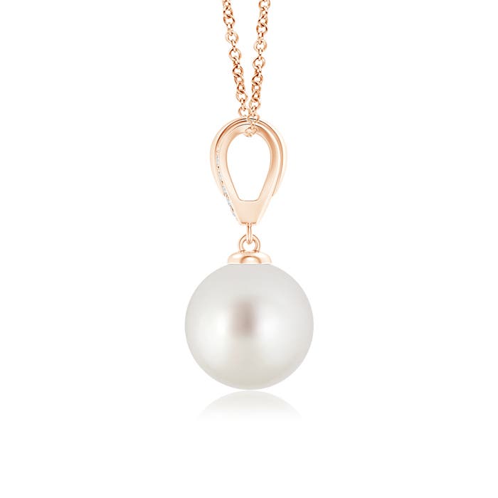 AAA - South Sea Cultured Pearl / 5.3 CT / 14 KT Rose Gold