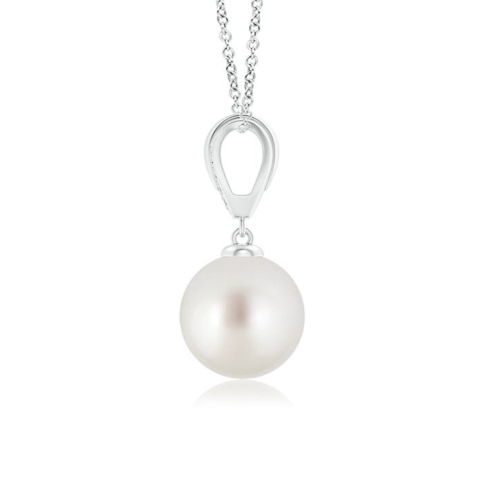 AAA - South Sea Cultured Pearl / 5.3 CT / 14 KT White Gold