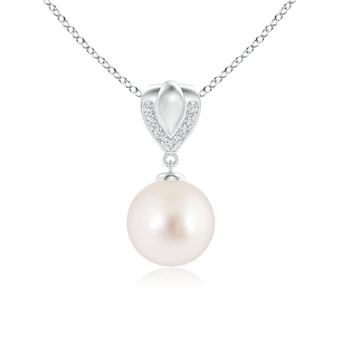 AAAA - South Sea Cultured Pearl / 5.3 CT / 14 KT White Gold