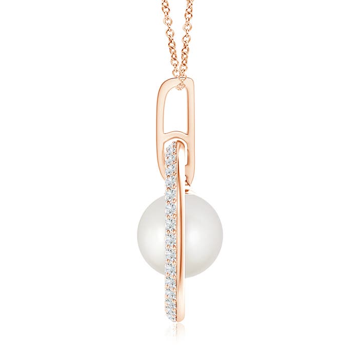 AAA - South Sea Cultured Pearl / 8.16 CT / 14 KT Rose Gold