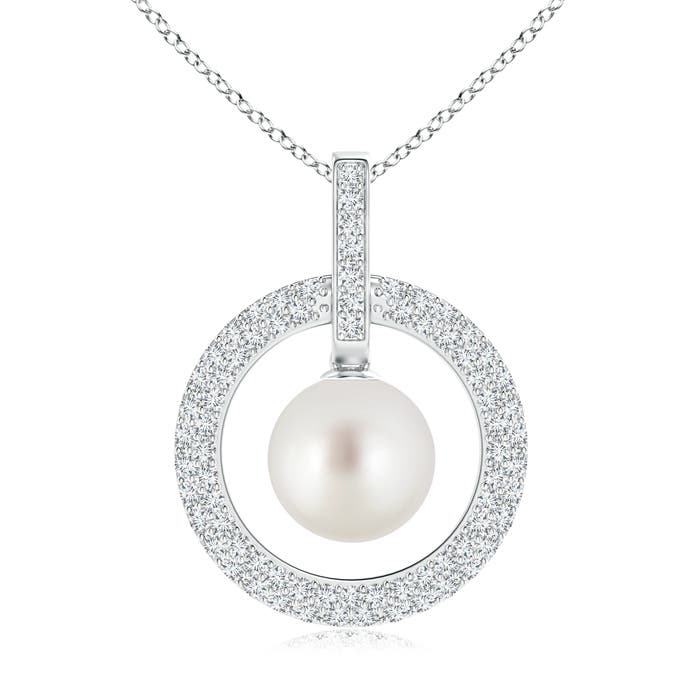 AAA - South Sea Cultured Pearl / 8.16 CT / 14 KT White Gold