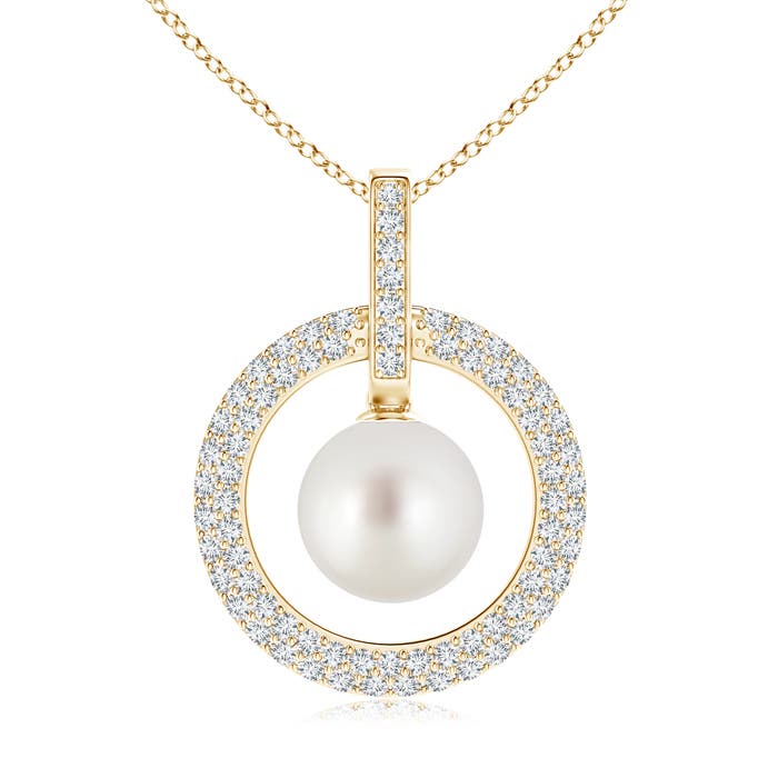 AAA - South Sea Cultured Pearl / 8.16 CT / 14 KT Yellow Gold