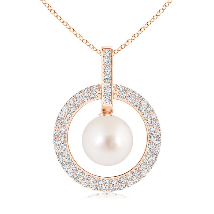 AAAA - South Sea Cultured Pearl / 8.16 CT / 14 KT Rose Gold