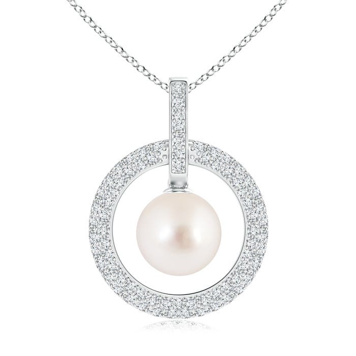 AAAA - South Sea Cultured Pearl / 8.16 CT / 14 KT White Gold