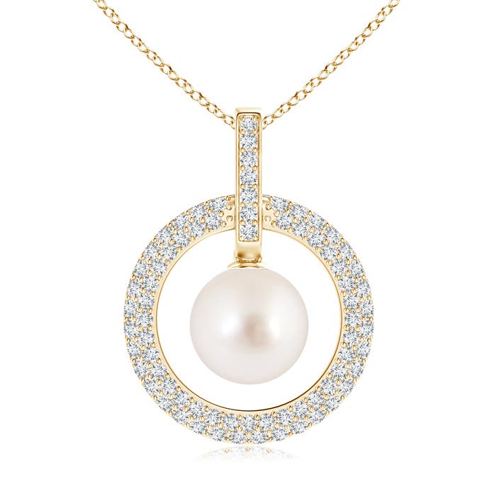 AAAA - South Sea Cultured Pearl / 8.16 CT / 14 KT Yellow Gold