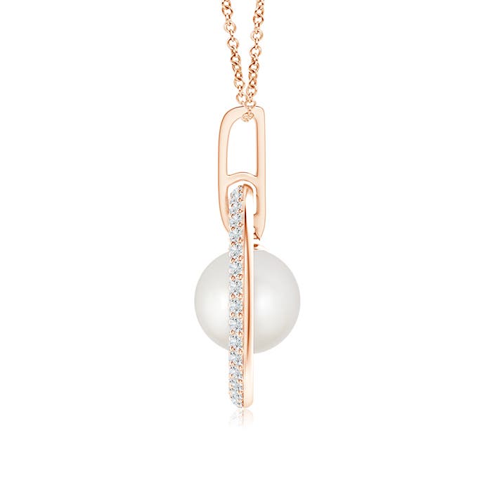 AAA - South Sea Cultured Pearl / 6.06 CT / 14 KT Rose Gold