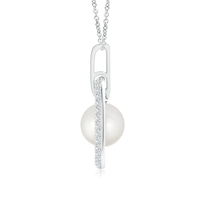 AAA - South Sea Cultured Pearl / 6.06 CT / 14 KT White Gold