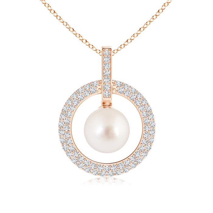 AAAA - South Sea Cultured Pearl / 6.06 CT / 14 KT Rose Gold