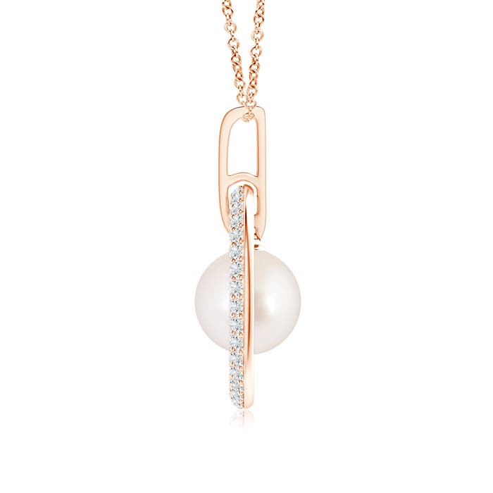 AAAA - South Sea Cultured Pearl / 6.06 CT / 14 KT Rose Gold