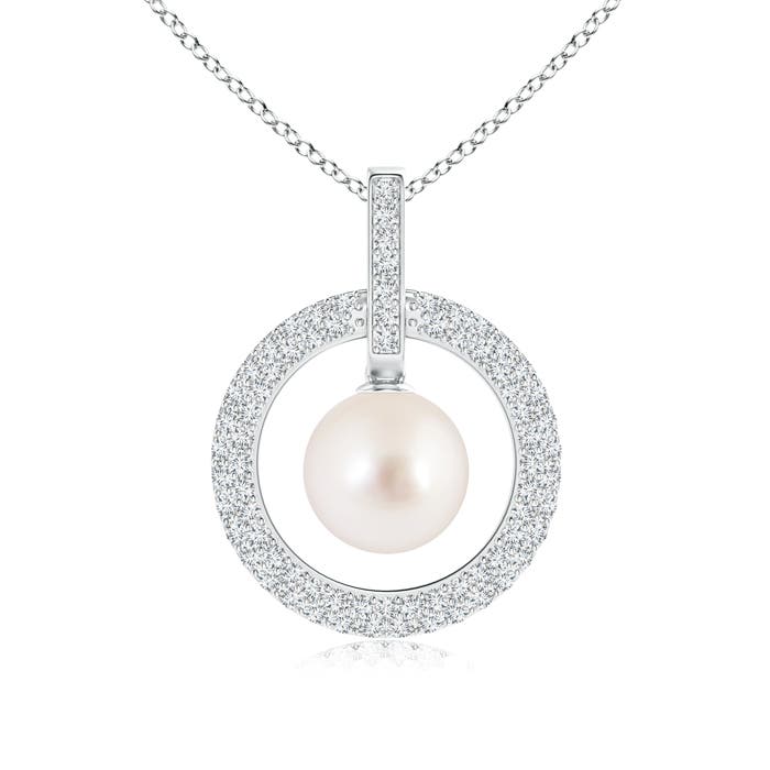 AAAA - South Sea Cultured Pearl / 6.06 CT / 14 KT White Gold