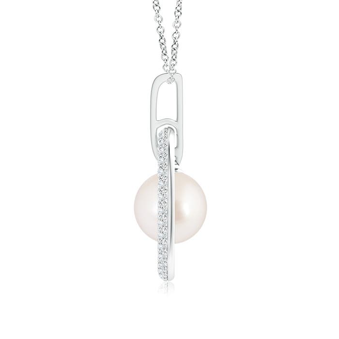 AAAA - South Sea Cultured Pearl / 6.06 CT / 14 KT White Gold