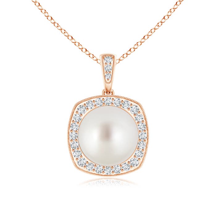 AAA - South Sea Cultured Pearl / 7.54 CT / 14 KT Rose Gold