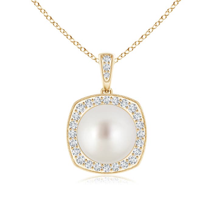 AAA - South Sea Cultured Pearl / 7.54 CT / 14 KT Yellow Gold