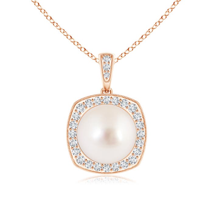 AAAA - South Sea Cultured Pearl / 7.54 CT / 14 KT Rose Gold