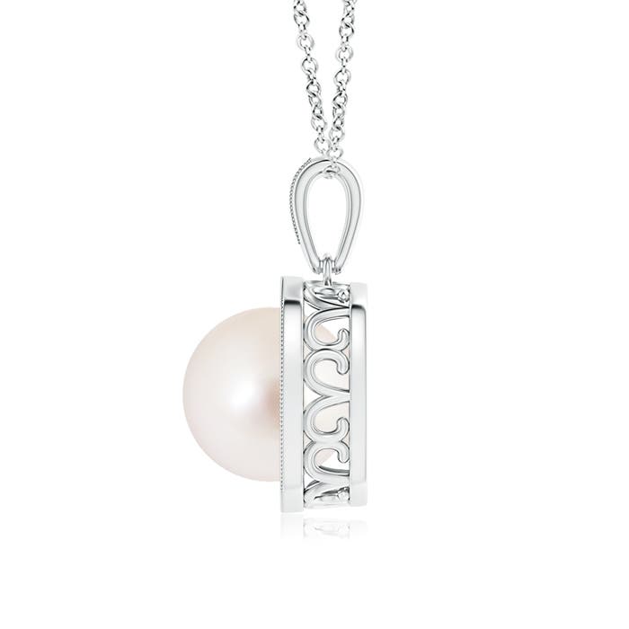 AAAA - South Sea Cultured Pearl / 7.54 CT / 14 KT White Gold