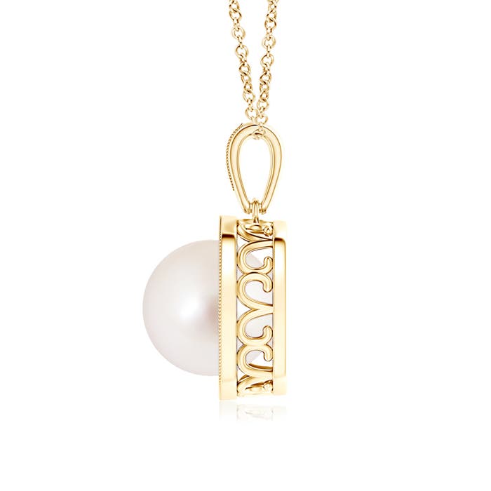 AAAA - South Sea Cultured Pearl / 7.54 CT / 14 KT Yellow Gold