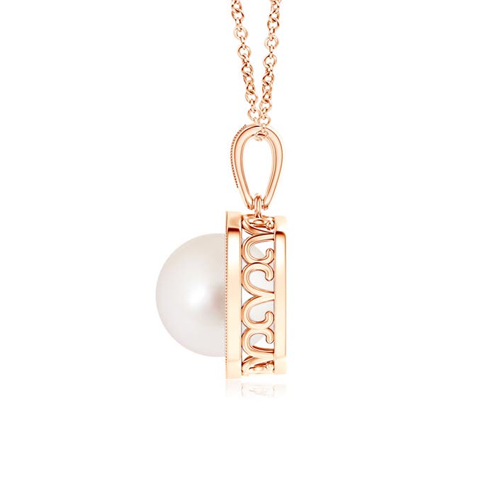 AAAA - South Sea Cultured Pearl / 5.52 CT / 14 KT Rose Gold