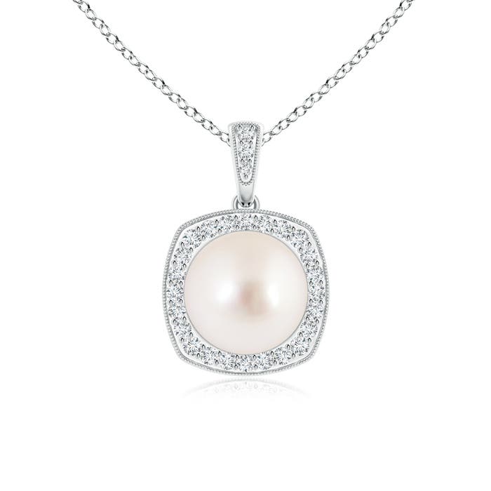 AAAA - South Sea Cultured Pearl / 5.52 CT / 14 KT White Gold