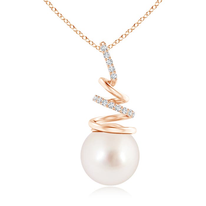 AAAA - South Sea Cultured Pearl / 7.28 CT / 14 KT Rose Gold