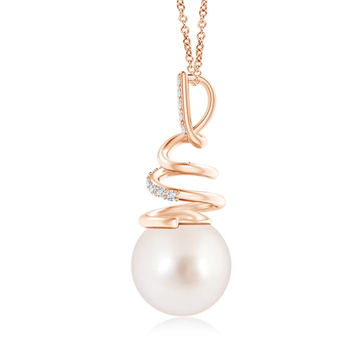 AAAA - South Sea Cultured Pearl / 7.28 CT / 14 KT Rose Gold