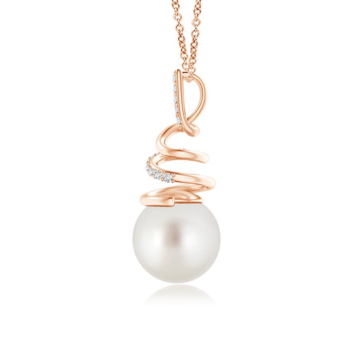 AAA - South Sea Cultured Pearl / 5.32 CT / 14 KT Rose Gold