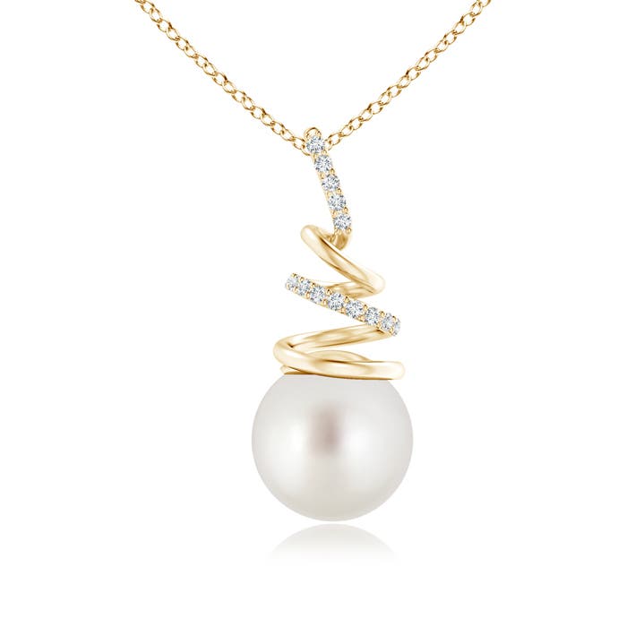 AAA - South Sea Cultured Pearl / 5.32 CT / 14 KT Yellow Gold