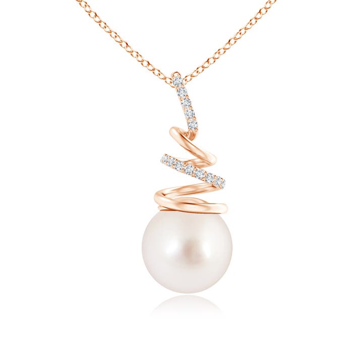 AAAA - South Sea Cultured Pearl / 5.32 CT / 14 KT Rose Gold