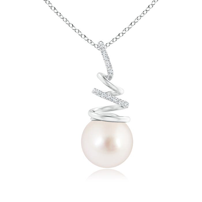 AAAA - South Sea Cultured Pearl / 5.32 CT / 14 KT White Gold