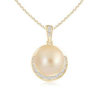Round AA Golden South Sea Cultured Pearl