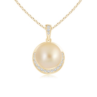 Round AA Golden South Sea Cultured Pearl