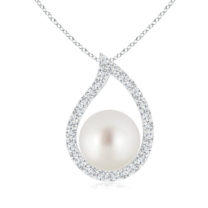 AAA - South Sea Cultured Pearl / 7.75 CT / 14 KT White Gold